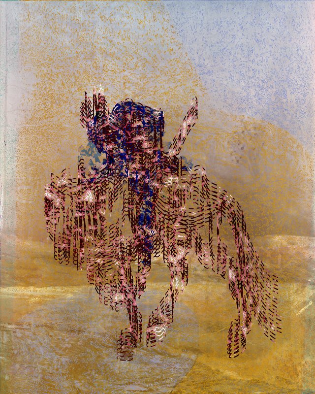 Alex Fischer, Rocinante and Blue Rider, 2014-07-14, print